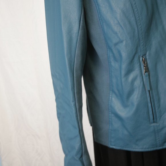 Mid-weight Teal Jacket with Comfort Panels at sides - Picture 4 of 7